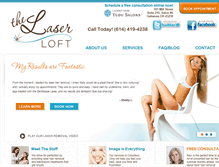 Tablet Screenshot of laserloftsalon.com